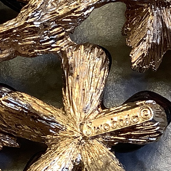 Vintage Larger size Tree Branch and Flower Swoboda Brooch - Picture 3 of 10